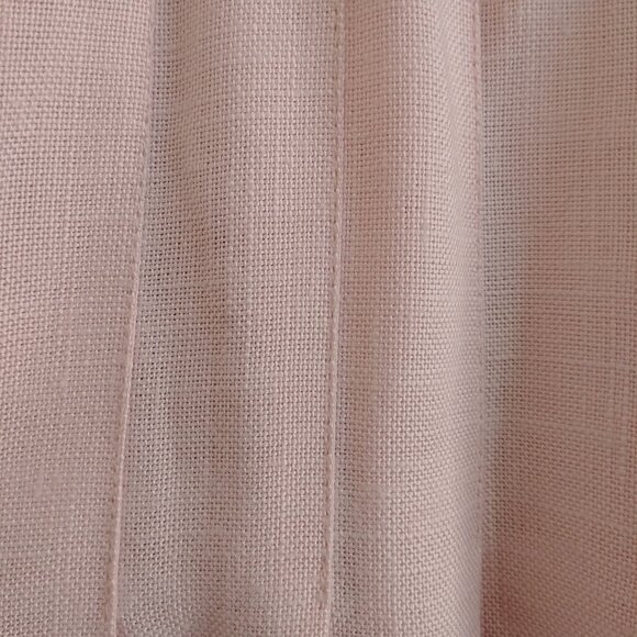 Vintage 14 fits M made in Van Canada heavyweight midi pleated petal pink… - Picture 3 of 15